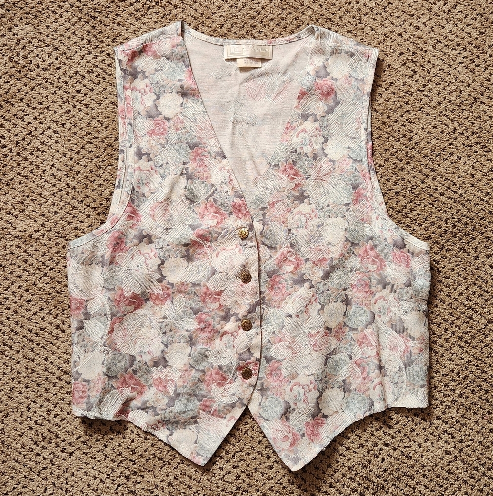 Vintage Floral Vest
